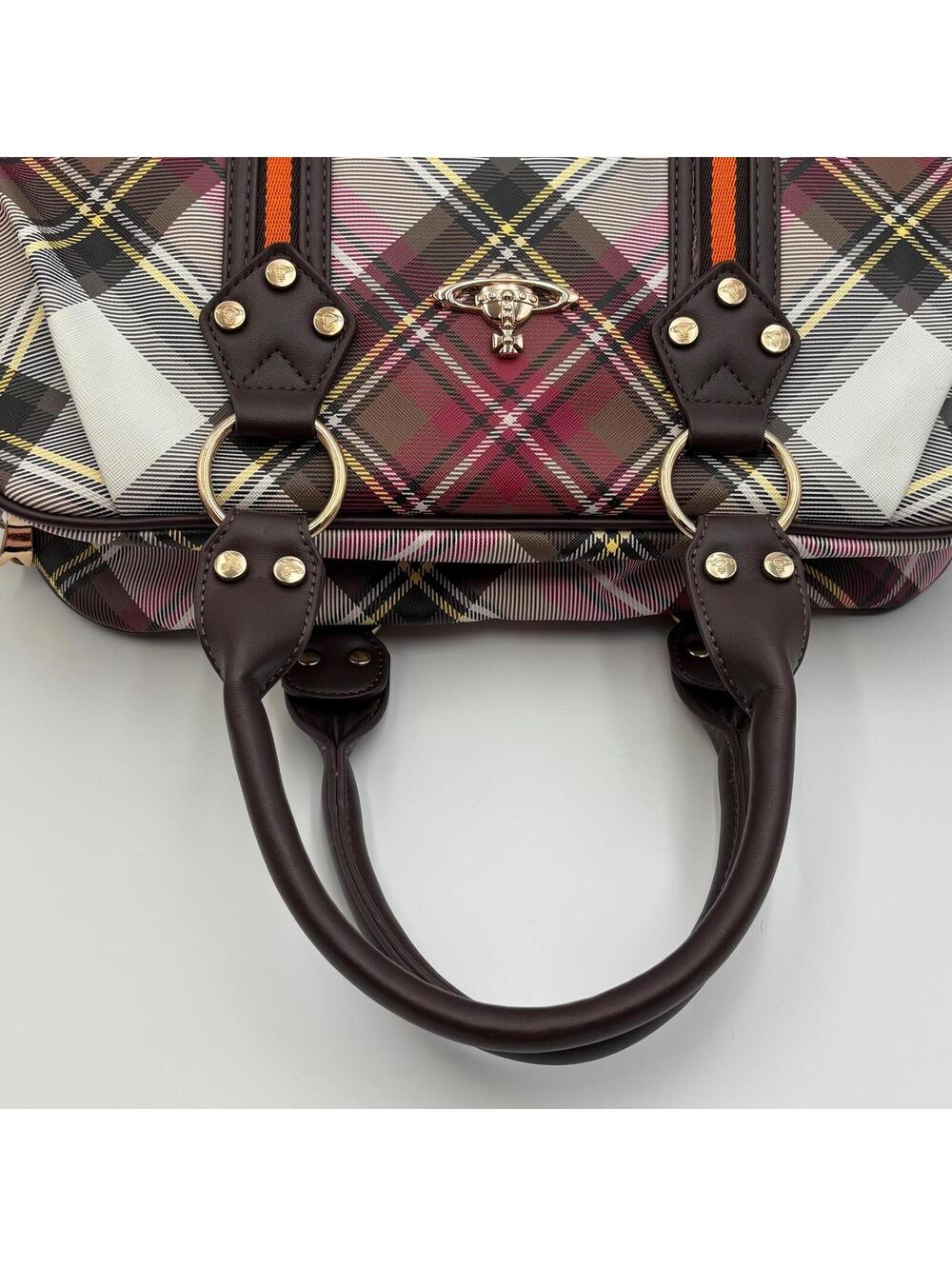 Vivienne Westwood Derby Tartan Bowler Bag - Picture 7 of 11